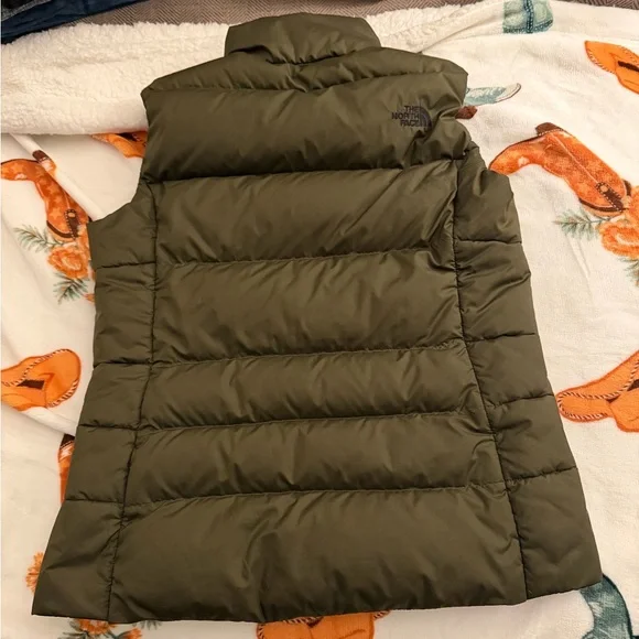The North Face Olive Green Quilted Vest - Picture 2 of 3